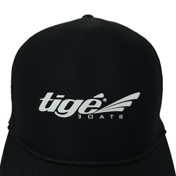 Tige Boats Foam Front Rope Braid Mesh Snapback Cap Trucker Boating Hat Cobra - Picture 7 of 13
